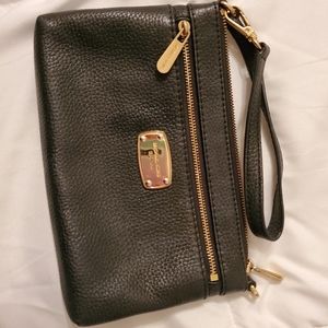 Black MK clutch wallet
